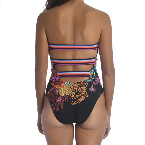 🆕🌸NWT Trina Turk ELECTRIC REEF BANDEAU ONE PIECE - Picture 8 of 15